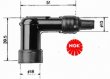 NGK Cachimbo de vela/ LB05F - Black